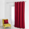 3S. x Home Rideau d'Ameublement Uni Rouge 135X260 cm VELOURS New