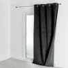 3S. x Home Rideau d'Ameublement Velours Double Polaire 135x280 cm VELVETA - Noir Sale