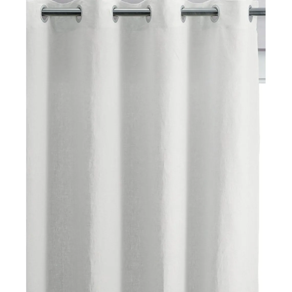 Maison Vivaraise Rideau en lin Stonewashed Zeff Blanc Clearance