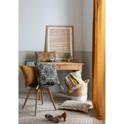 Maison Vivaraise Rideau en lin stonewashed Zeff Bronze New