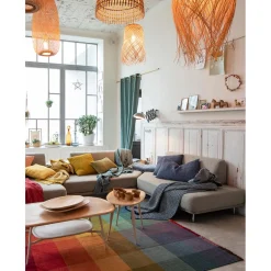 Maison Vivaraise Rideau en lin stonewashed Zeff Vert de gris New