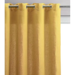 Maison Vivaraise Rideau en lin voile Zeff Absynthe Jaune Best