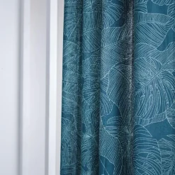 Today Rideau KALI Magdalena 140 x 240 cm en coton Bleu Outlet