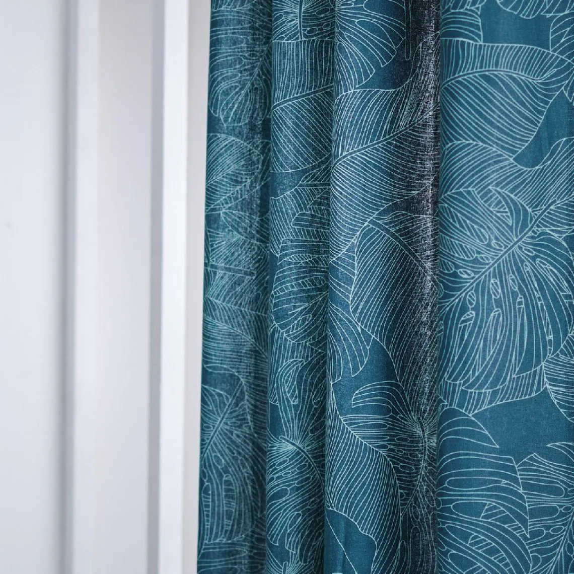 Today Rideau KALI Magdalena 140 x 240 cm en coton Bleu Outlet