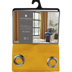 3S. x Home Rideau Occultant Ocre 140 x 260 cm Discount