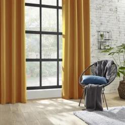 3S. x Home Rideau Occultant Ocre 140 x 260 cm Discount