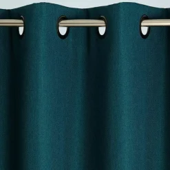 Becquet Rideau Occultant thermique aspect natté bleu canard Clearance