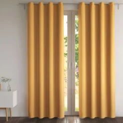 Becquet Rideau occultant thermique aspect natté - Miel Hot