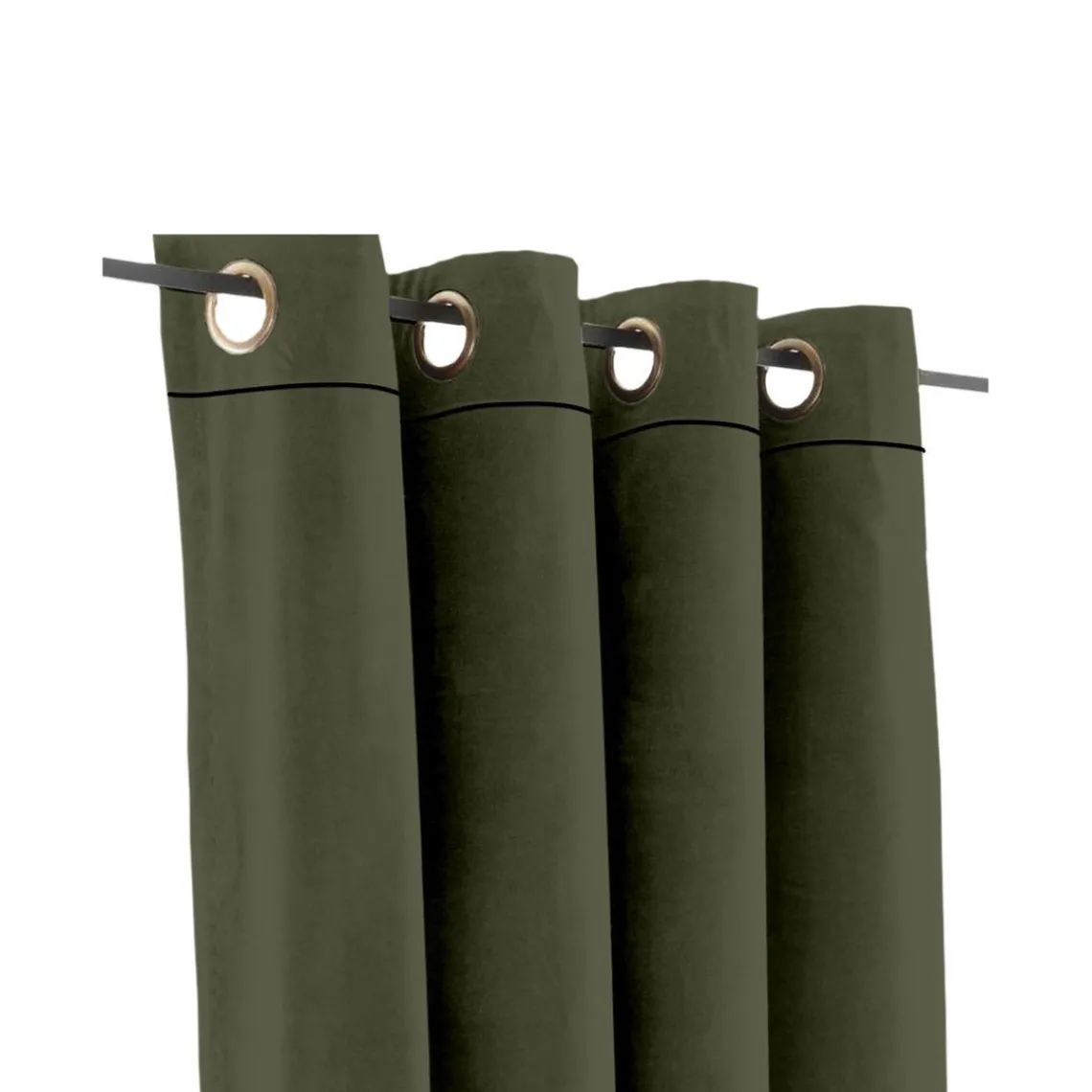 Today Rideau Velour occultant-isolant en Polyester 140 x 240 MATCHA Matcha Marron New