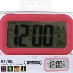 3S. x Home Réveil touch digital noir Discount