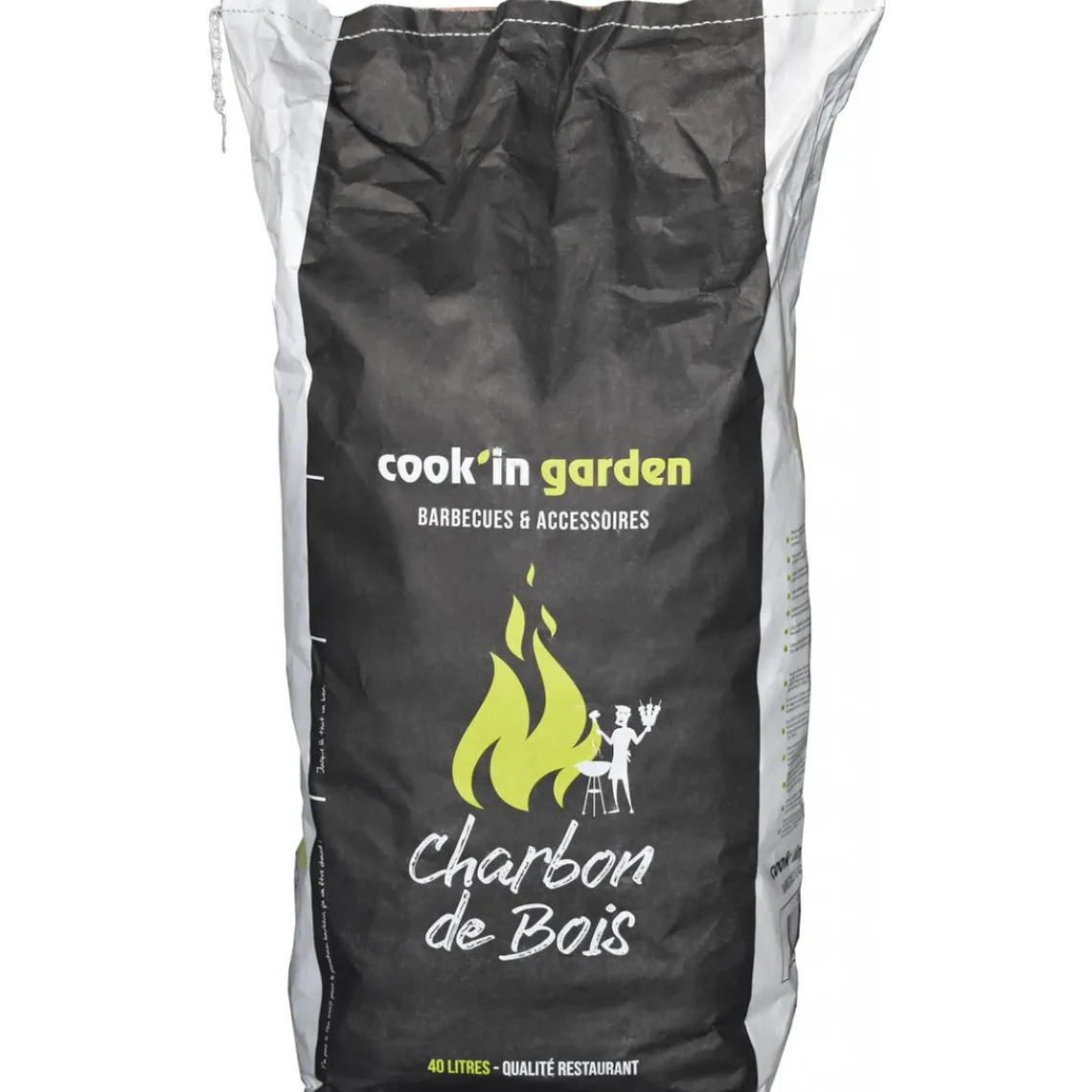 Cook'In Garden Sac Charbon de bois qualié Restaurant 40L Sale