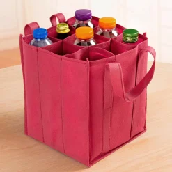 Becquet Sac transport bouteille rouge