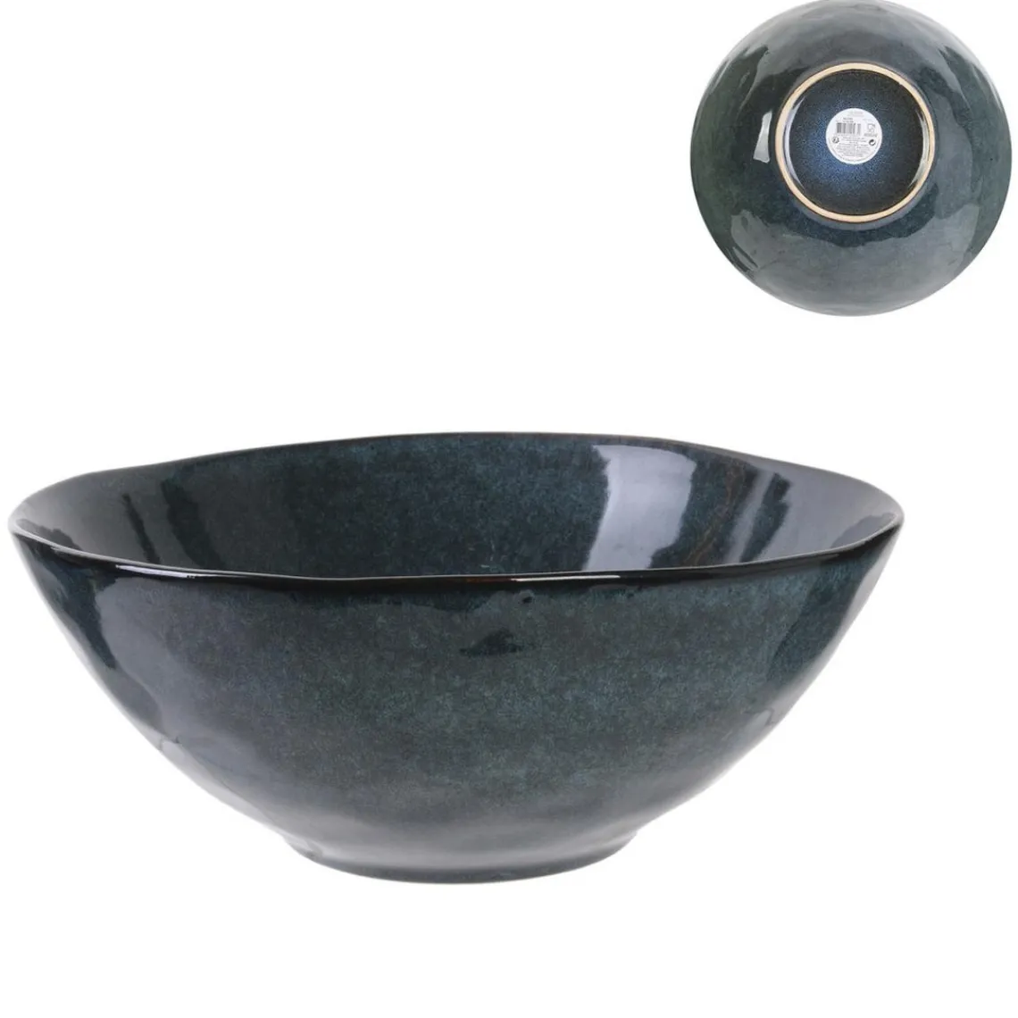 3S. x Home Saladier 3l D28cm H11cm au gres du temps bleu FARRELL New