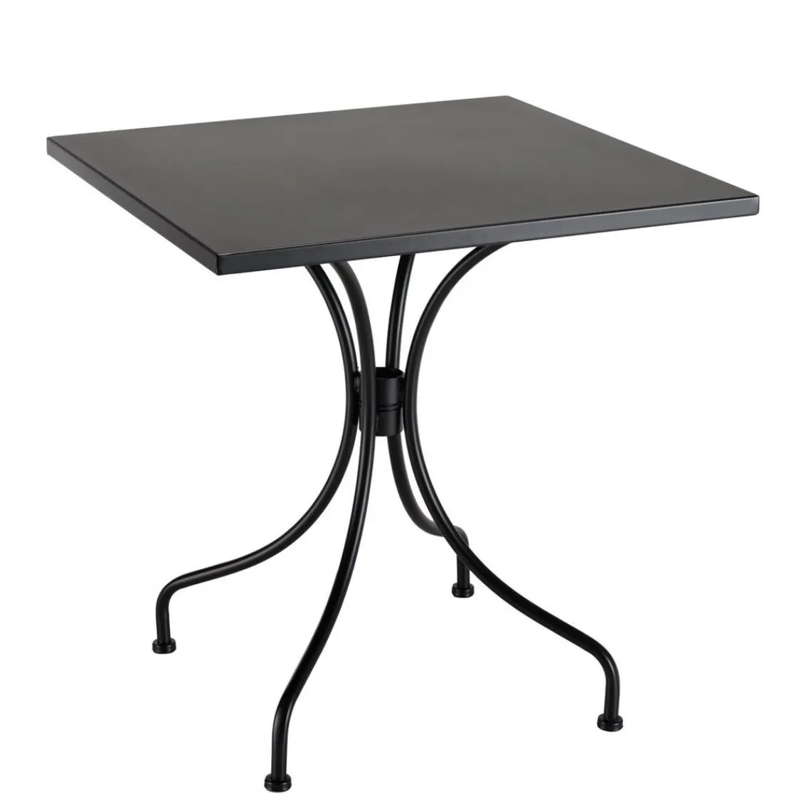 Macabane Salon de jardin 2 personnes Table carrée et 2 fauteuils beiges et noirs en cordage Discount