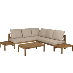 Macabane Salon de jardin 5 places acacia huilé VICK Online