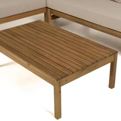 Macabane Salon de jardin 5 places acacia huilé VICK Online