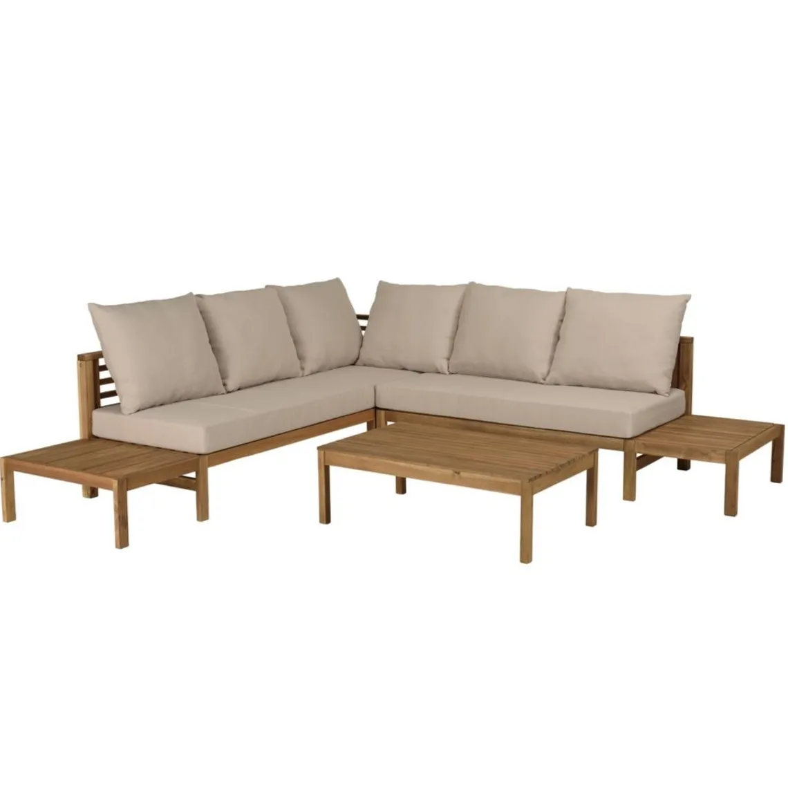 Macabane Salon de jardin 5 places acacia huilé VICK Online