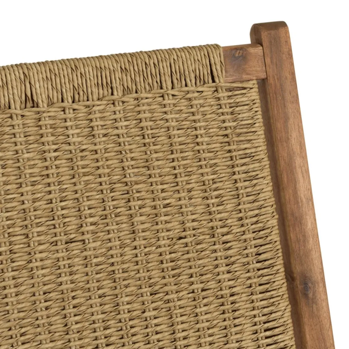 Macabane Salon de jardin 4 places acacia huilé et rotin synthétique VICK Best