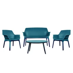 Factory Salon De Jardin 4 Places Marine Spirit Garden SACHA Bleu Outlet