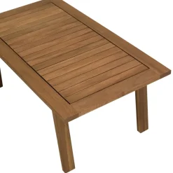 Macabane Salon de jardin 5 places BONIFACIO acacia huilé VICK Discount