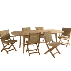 Macabane Salon de jardin 6 places Cancun Online