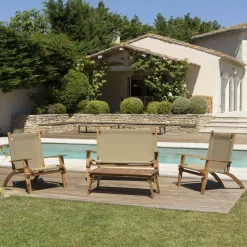 Macabane Salon de jardin en bois acacia Online