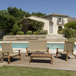 Macabane Salon de jardin en bois acacia Online