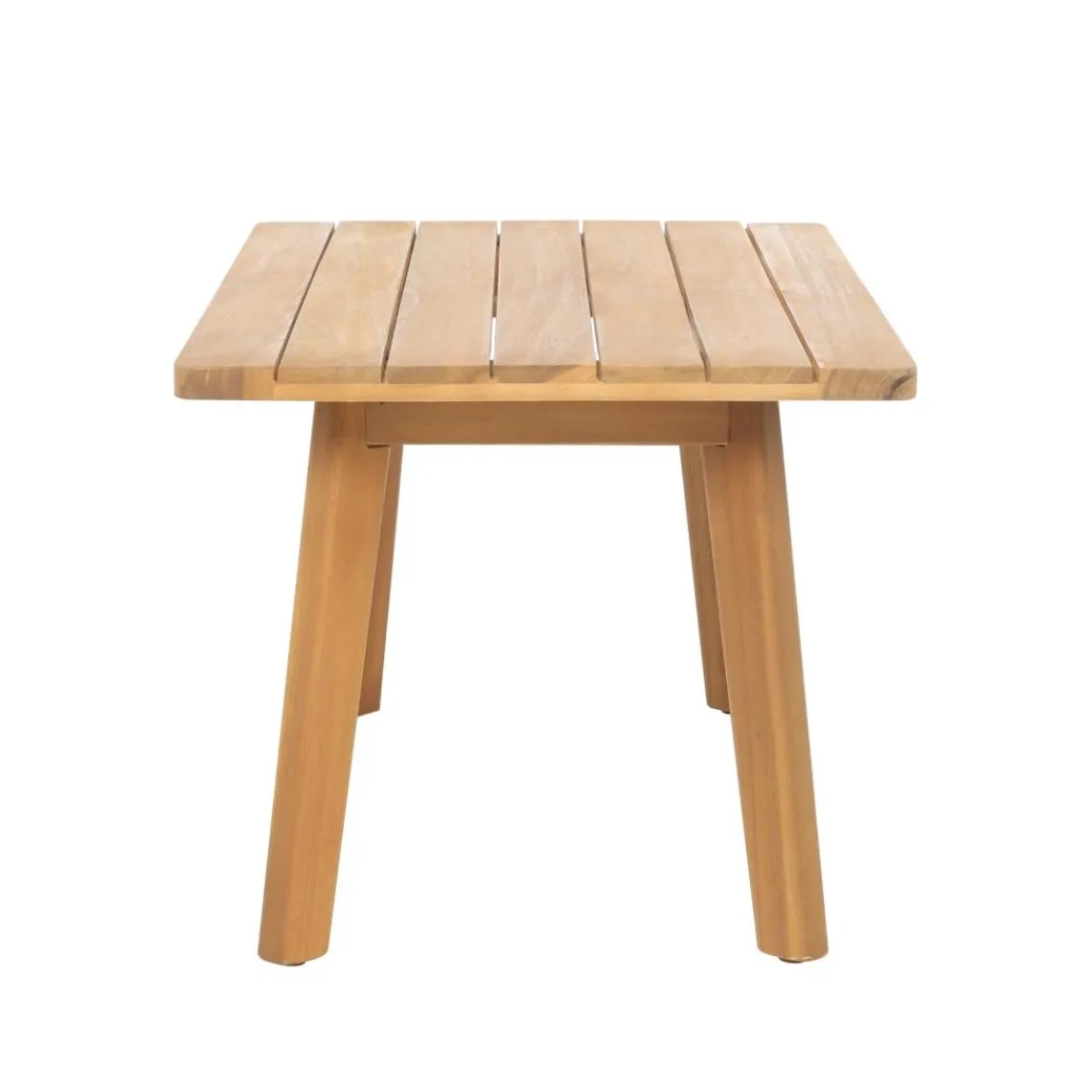 3S. x Home Salon de jardin en rotin et bois massif avec tissu beige TEMUCO style scandinave Best