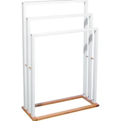 3S. x Home Sèche Serviette en Bambou Blanc Hot