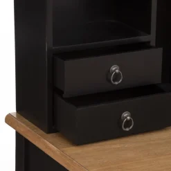 3S. x Home Secrétaire Chrysa noir 5 tiroirs Best