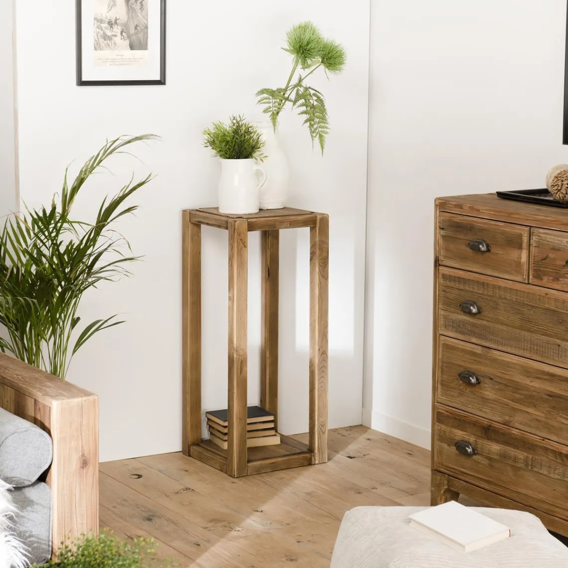 Macabane Sellette ANDRIAN Bois Pin Recyclé Sale