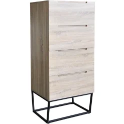 3S. x Home Semainier LOGAM 4 tiroirs Chêne clair Online