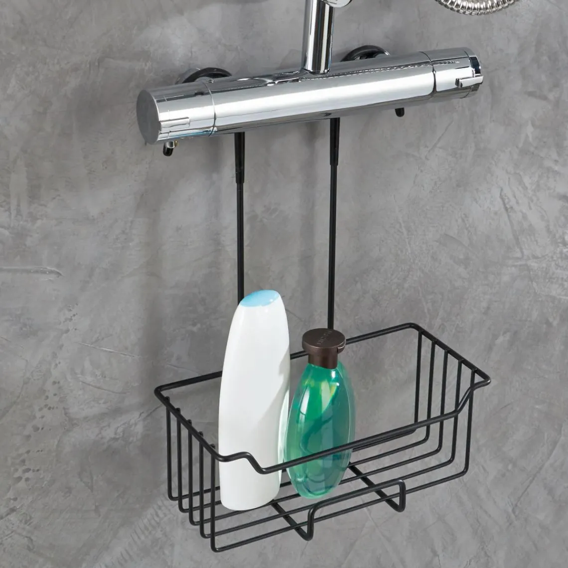 Becquet Serviteur de douche en métal TERRIS noir Sale