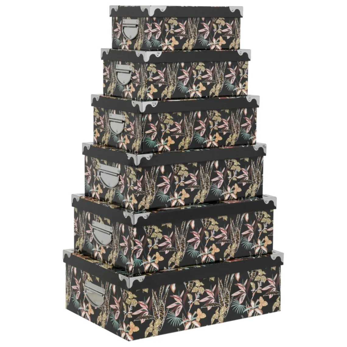 3S. x Home Set 6 boites coins noir Best