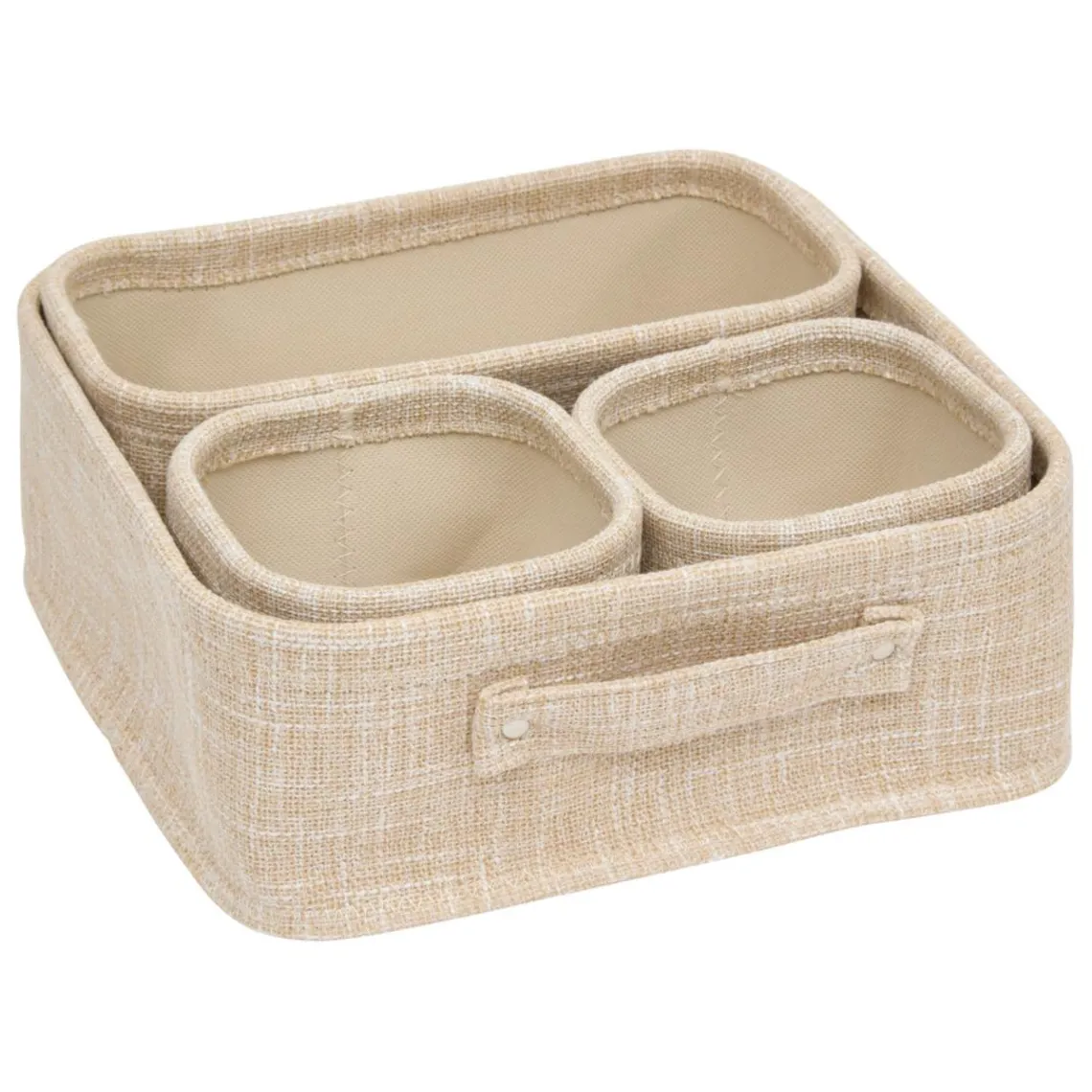 3S. x Home Set 4 paniers beige Discount