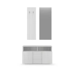 3S. x Home Set 3 pieces meuble d'entrée blanc Clearance