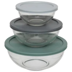 3S. x Home Set de 3 boîtes de conservation en verre Discount