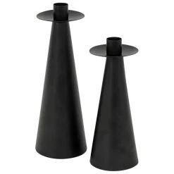 3S. x Home Set de 2 bougeoirs Automne métal noir Online