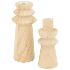 3S. x Home Set de 2 bougeoirs Uma bois Online