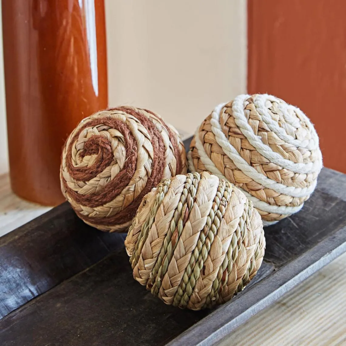 Becquet Set de 3 boules déco nature TRIBAULE Hot