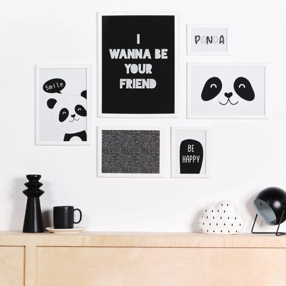 Today Set de 6 Cadres Blancs - Panda Outlet