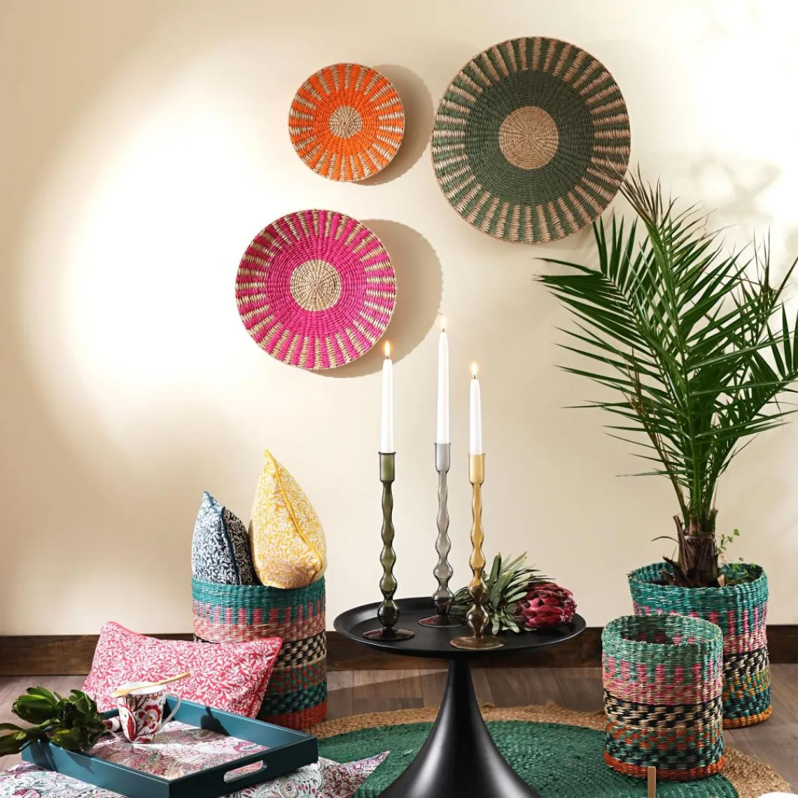 Becquet Set de 3 decorations murales TRIO COLOR Sale