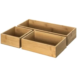 3S. x Home Set de 3 Organiseurs en Bambou Outlet