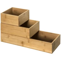 3S. x Home Set de 3 Organiseurs en Bambou Outlet