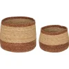 3S. x Home Set de 2 paniers ronds en jonc de mer Best