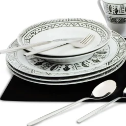 3S. x Home Set de 72 pièces Motif aztèque noir Best