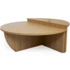 3S. x Home Set de 2 tables basses design Glowik Chène clair Clearance