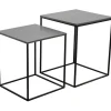 3 SUISSES Set De 2 Tables de Chevet Miles Zinc