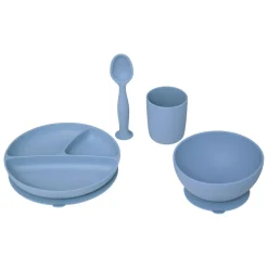 3S. x Home Set de repas bleu en silicone Hot