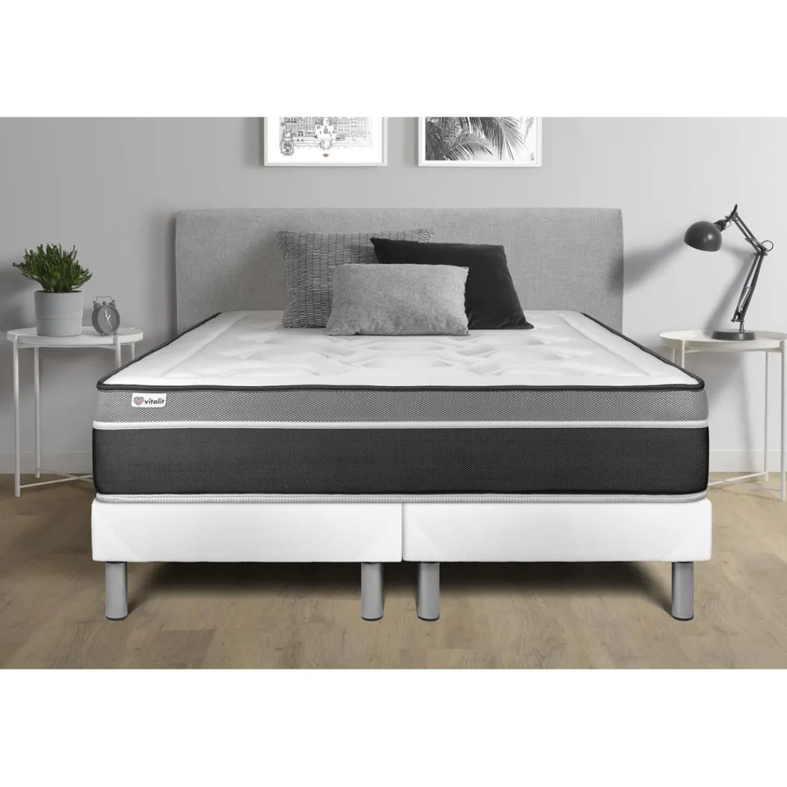 VITALIT Sommier VITALSOM Blanc